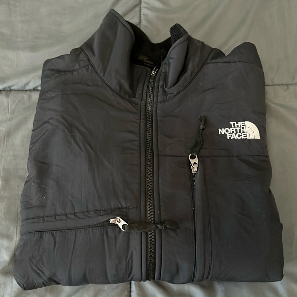 North Face Fleece Jacket Black Size Medium